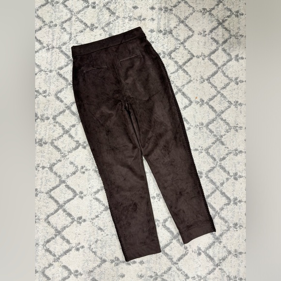NWOT‎ JONATHAN SIMKHAI Gabriella faux Suede Cropped Pant Trousers Women’s size 2 - Picture 8 of 13